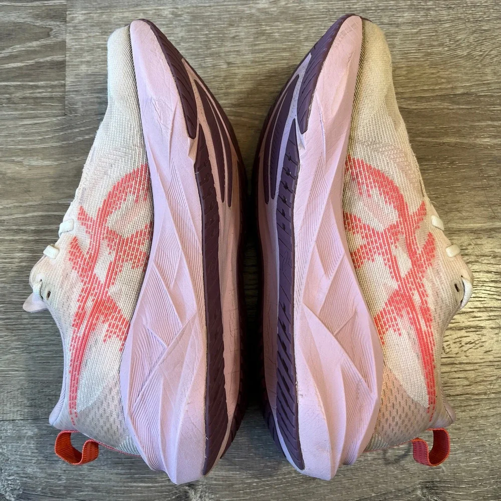 ASICS Novablast 3 Womens Running Shoes Pink Orange 1012B288 Size 8